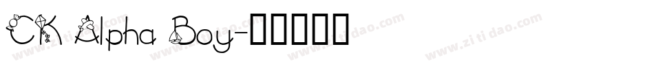 CK Alpha Boy字体转换